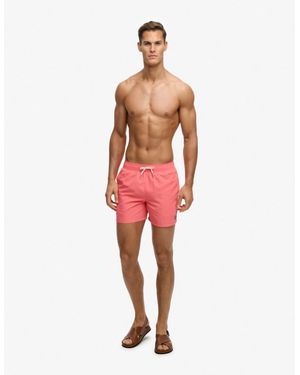 Superdry – badeshorts - Rot