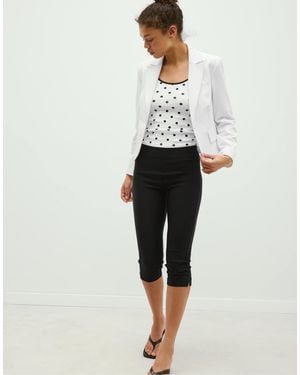 Stradivarius – kurzer blazer - Natur