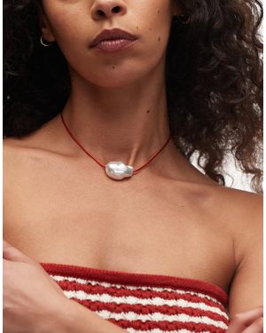 TOPSHOP – fern – choker-halskette - Braun