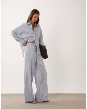 Mango Nomol Tie Waist Trouser Co-ord - White