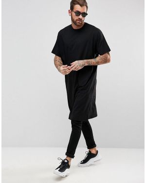 ASOS Extreme Longline Oversized T-shirt In Black