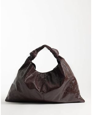 ASOS Textured Slouchy Jumbo Tote Bag - Black