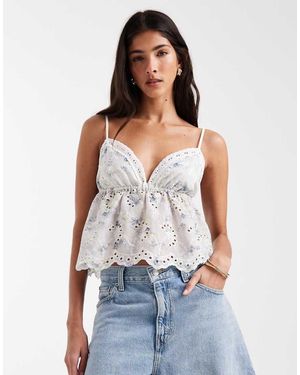 Daisy Street Blusa Bohémien Blu A Fiori Con Dettagli