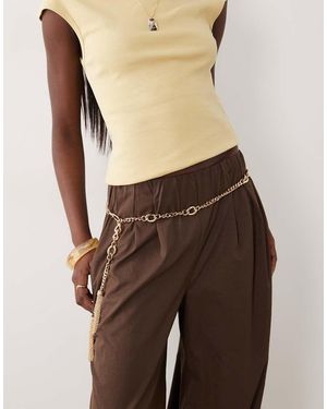 ASOS Chain Tassel Belt - Natural