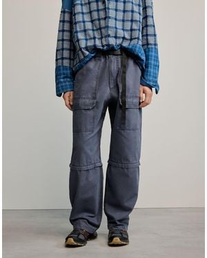 Desigual Long Cotton Trousers - Blue