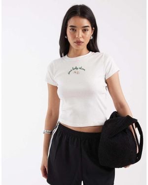 Hollister St Patricks Graphic Baby Tee - White