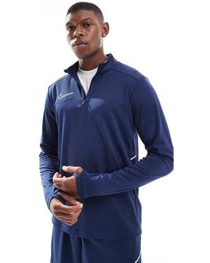 Nike Football Academy 25 Dri-fit Half Zip Longsleeve Top - Blue