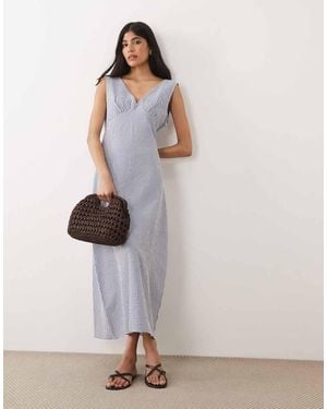 ASOS V Neck Midi Dress - Multicolour