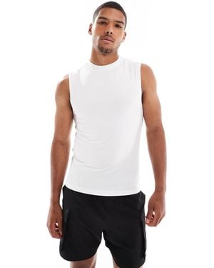 ASOS – schnelltrocknendes sport-tanktop - Weiß