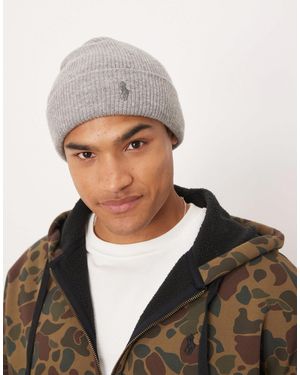 Polo Ralph Lauren Icon Logo Beanie - Grey