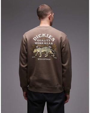 Dickies Fort Lewis Graphic Backprint Sweatshirt - Grey
