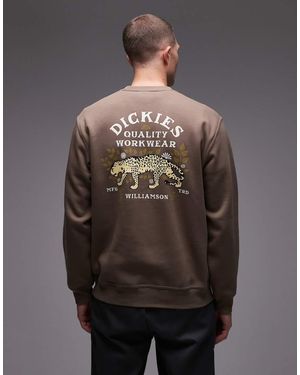 Dickies Sudadera Con Estampado Gráfico En La Espalda Fort Lewis De - Gris