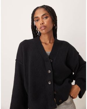 Free People Cool Of The Night Cardi - Black