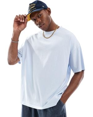 Another Influence – oversize-t-shirt - Blau