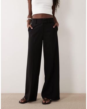 Gina Tricot Wide Leg Jersey Pants - Black