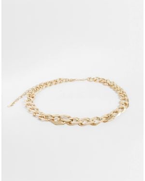 ASOS Ceinture chaîne chunky e - Blanc