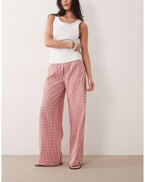 ASOS Shir Waist Pull On Trouser - Pink