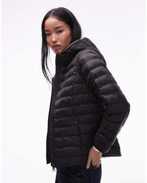 Tommy Hilfiger Global Stripe Padded Jacket - Black