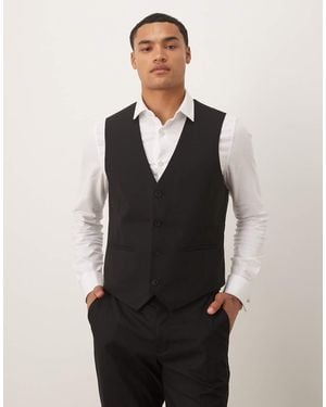 ASOS Slim Suit Waistcoat - Black