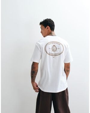 Nike Club Ncc Backprint Logo T-Shirt - White