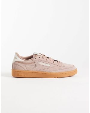 Reebok Club c 85 baskets avec semelle gomme - Rose