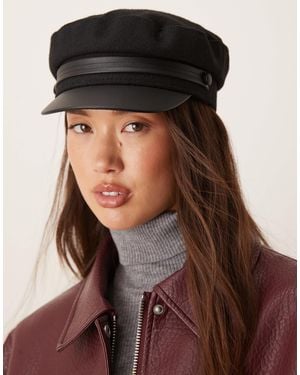 Mango Wool Blend Cap - Brown