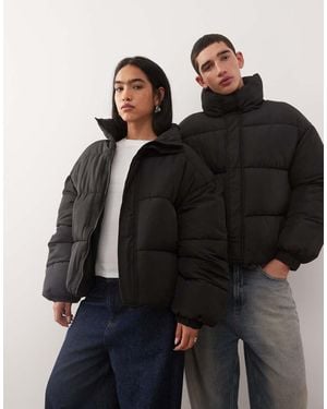 Collusion Puffer Jacket - Black