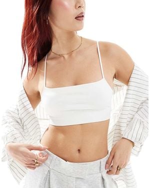Weekday Cat Seamless Bra - White