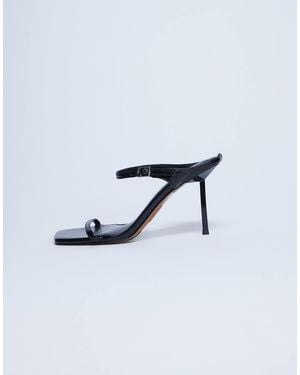 TOPSHOP Sally 2 Part Metal Heeled Sandal - Blue