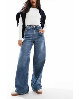 Aware Jeans A Fondo Super Ampio Lavaggio Medio - Blu