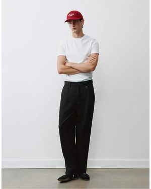 Pull&Bear Tailored Darted Trousers - White