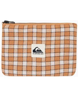 Quiksilver The Winter Plaid Pouch Pocket - Brown
