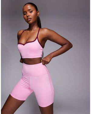 4505 Active Heart Sculpt 5 Inch legging Shorts - Pink