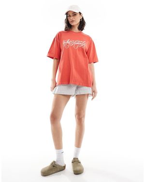 Cotton On Anti Romantic Boxy Graphic Tee - Red