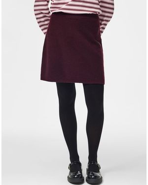 Pieces Malou High Waist Mini Skirt - Purple