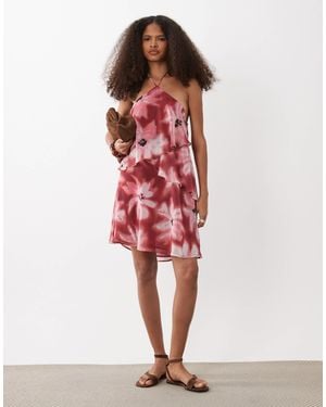 Mango Teen – neckholder-minikleid - Rot