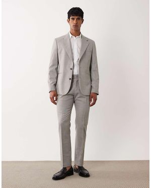 ASOS Slim Washable Wool Blend Suit Trousers - Grey