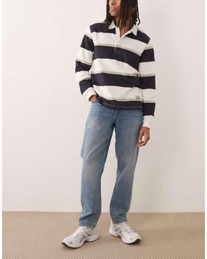 Mango Bob 100% Cotton Straight Leg Jeans - Blue