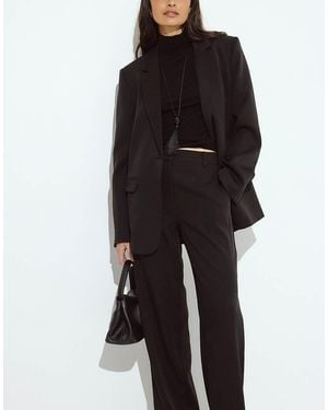 NA-KD Basic Suit Trouser - Black
