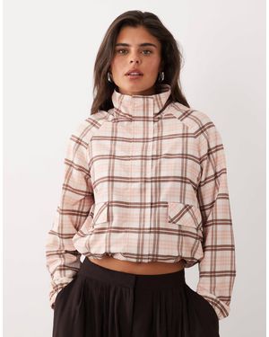 The Frolic Exclusive Funnel Neck Track Jacket - Pink