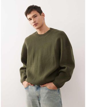Weekday Jersey Extragrande De -Verde