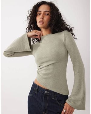 ASOS Bouclé-top mit langen ärmeln - Grün