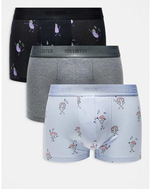 Hollister – witzige geschenke – 3er-pack klassische unterhosen - Blau