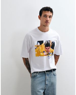 ASOS Oversize t-shirt mit senna-print - Weiß