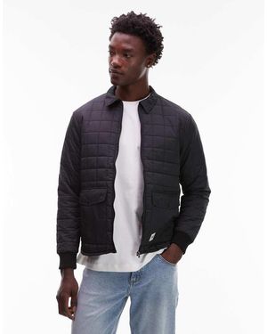 CAT WWR Regular Fit Zip Through Quilted Liner Jacket - Blue