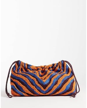 ASOS Animal Print Beaded Clutch - Red
