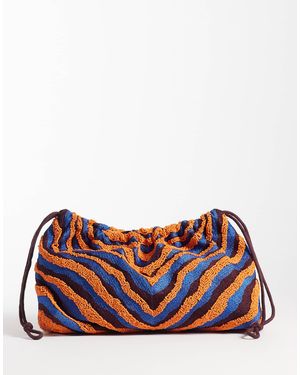 ASOS Clutch mit animal-print und perlen - Rot