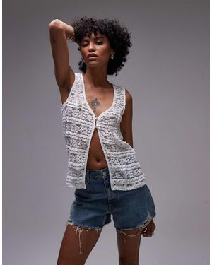 Rhythm Haven Lace Longline Singlet - Grey