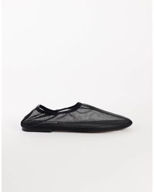 TOPSHOP Blake Mesh Ballet Flat Shoe - Black