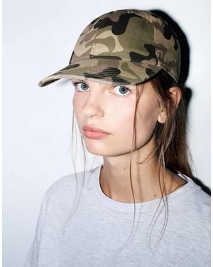 Pull&Bear Cappellino Con Stampa Mimetica - Verde